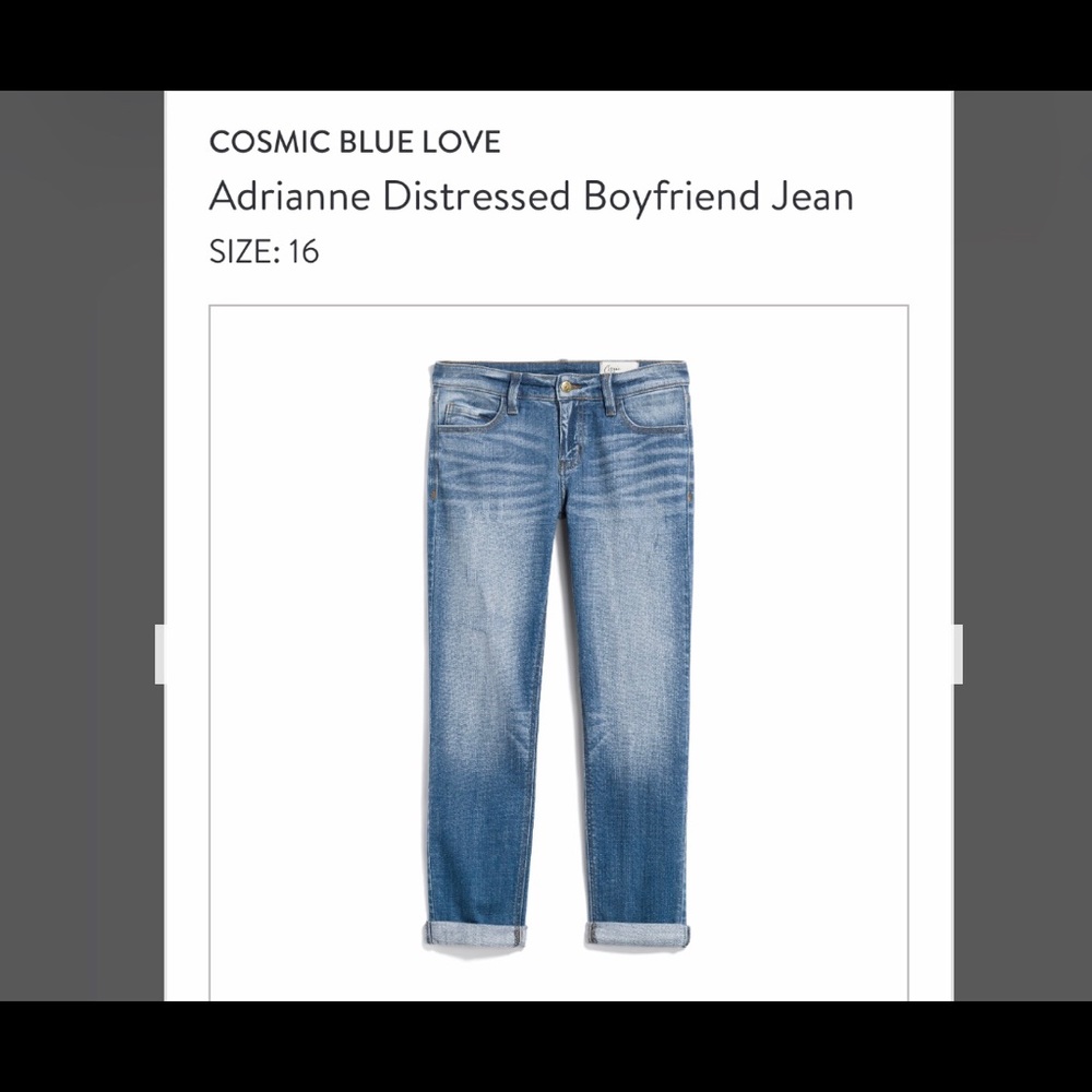 Cosmic Blue Love Adrienne Boyfriend Jeans 16